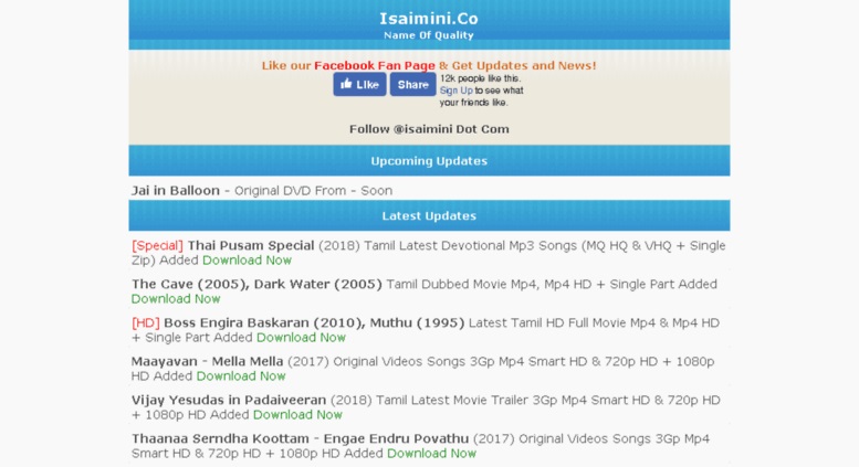 Isaimini 2019 NEW HD Tamil Movies Songs Download